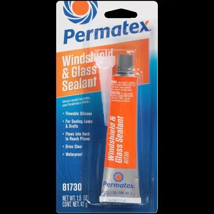 Permatex Flowable Silicone Windshield and Glass Sealer 1.5 oz Tube ...