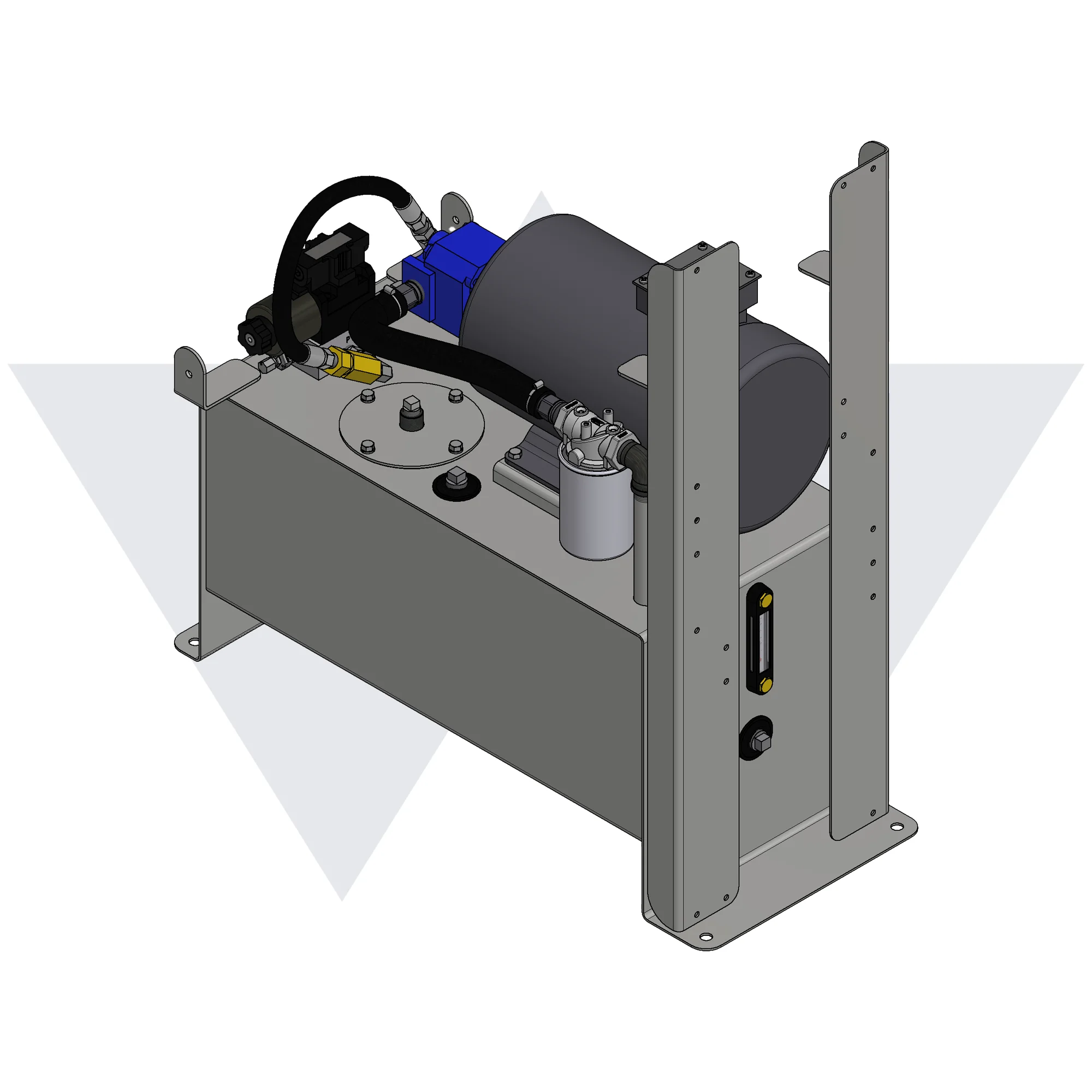 Wastequip® 10HP/3PH 20 GAL SC STD Amp Ring Power Unit | Wastebuilt.com