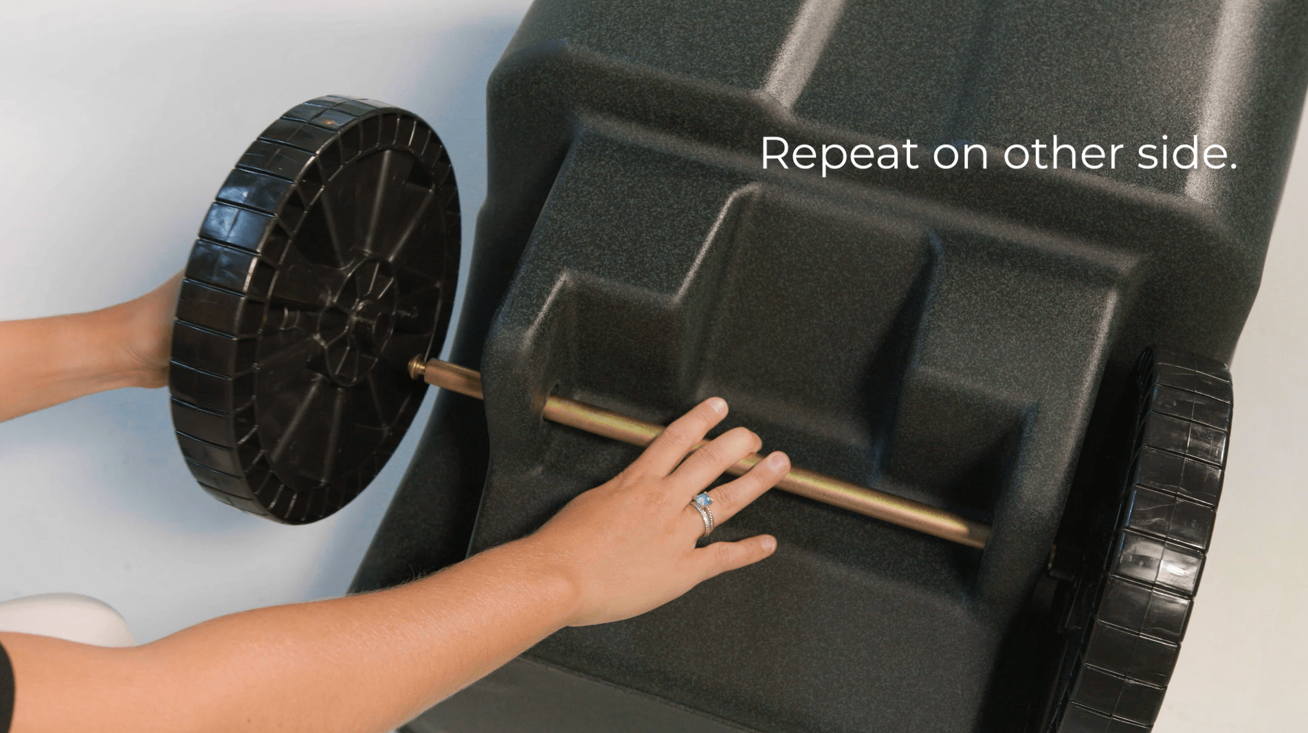 Toter® Replacement Snap-on Wheel Kit for 64 Gal. Two Wheel Trash Can