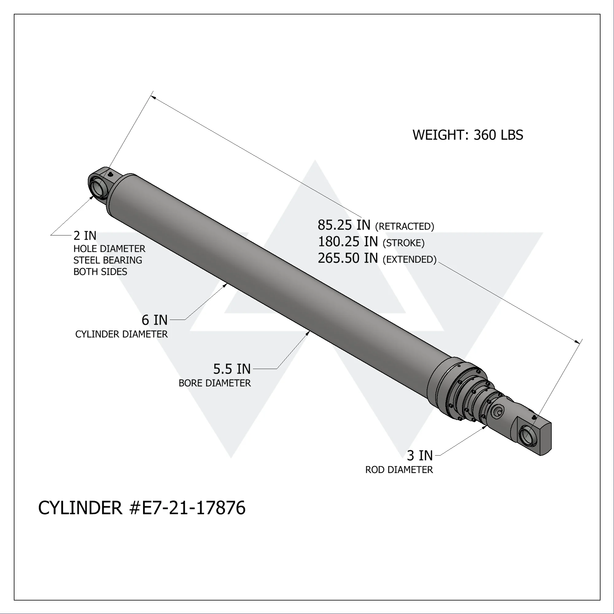 ぽっくる Wastebuilt® Replacement for E-Z Pack Hercules Front Loader Ejector