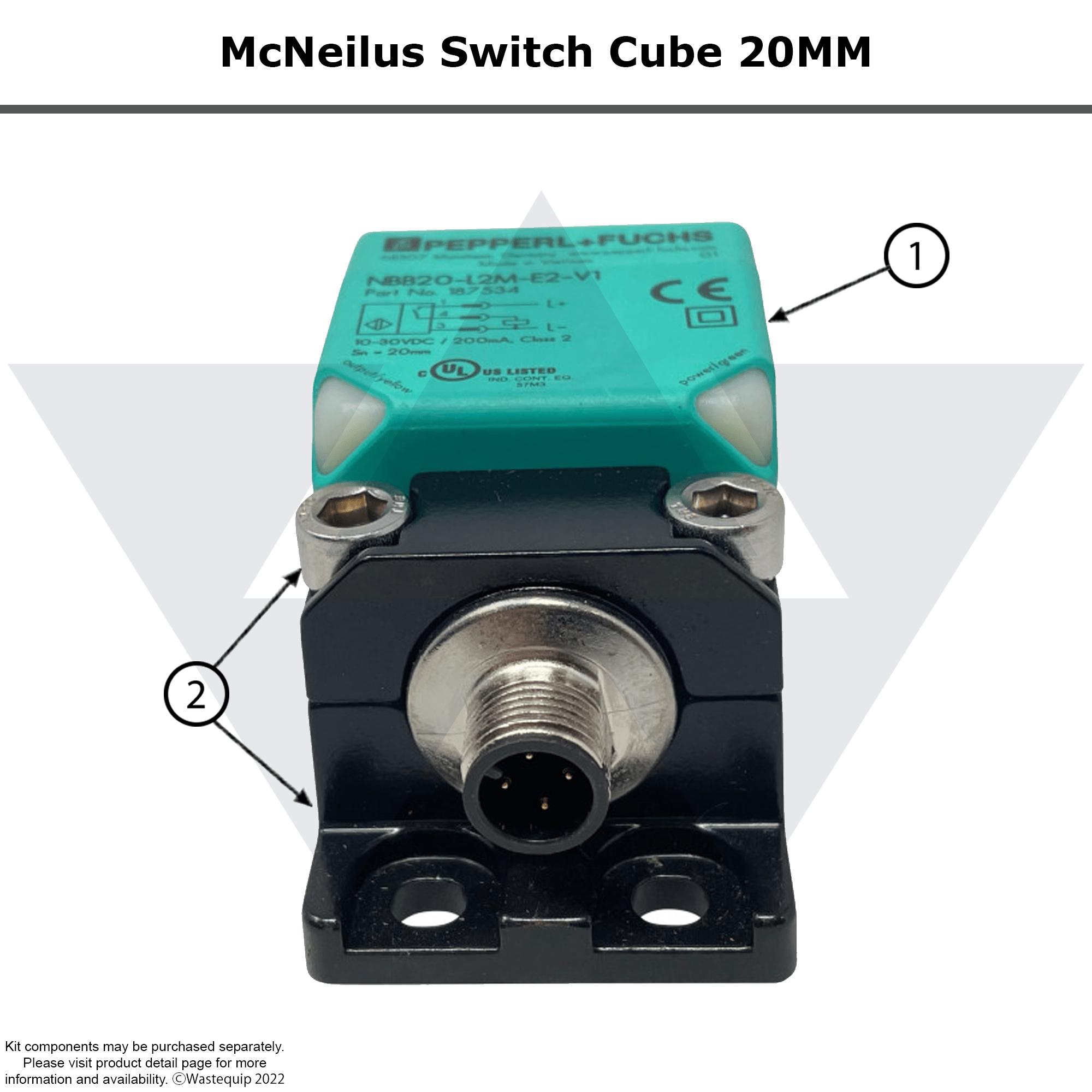 CQ 4+×2 Wastebuilt® Replacement for McNeilus Switch, Proximity, Cube