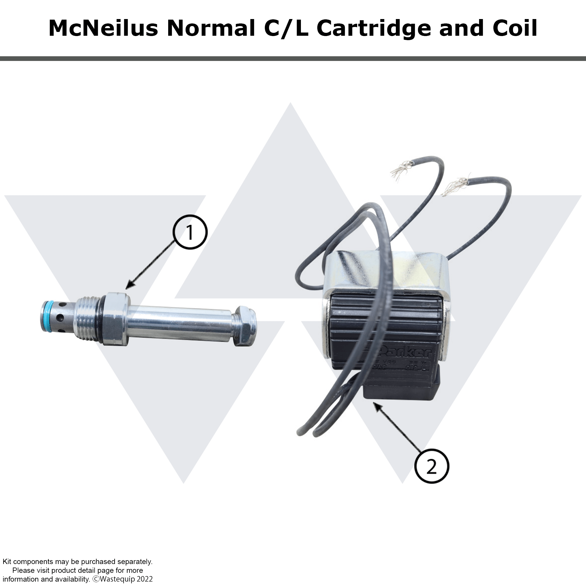 Wastebuilt® Replacement for McNeilus N.O. C/L Cart With Coil