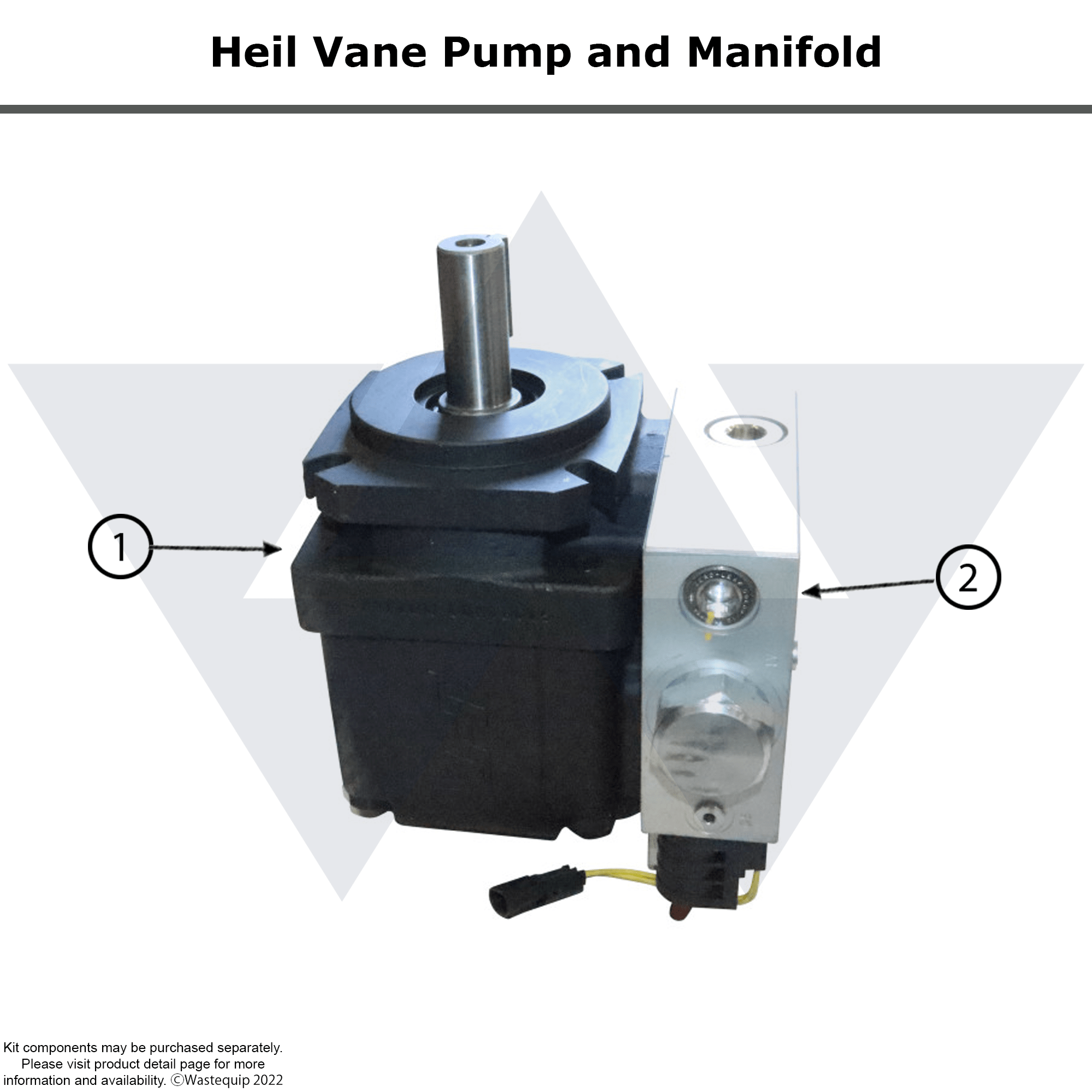 Wastebuilt® Replacement for Heil Vane Pump & Manifold | Wastebuilt.com