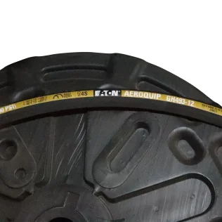 Aeroquip 3/4" Inner Diameter AQ R12 Yellow Stripe 4 Spiral Hydraulic Hose