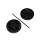 Toter® Replacement Snap-on Wheel Kit for 64 Gal. Two Wheel Trash Can slider navigation image