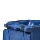 Toter® 64 Gal. Blue Trash Can with Quiet Wheels and Attached Blue Lid slider navigation image
