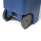 Toter® 64 Gal. Blue Trash Can with Quiet Wheels and Attached Blue Lid slider navigation image