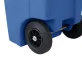 Toter® 32 Gal. Blue Trash Can with Quiet Wheels and Attached Blue Lid slider navigation image
