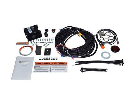 truck safety decals and warning sensor